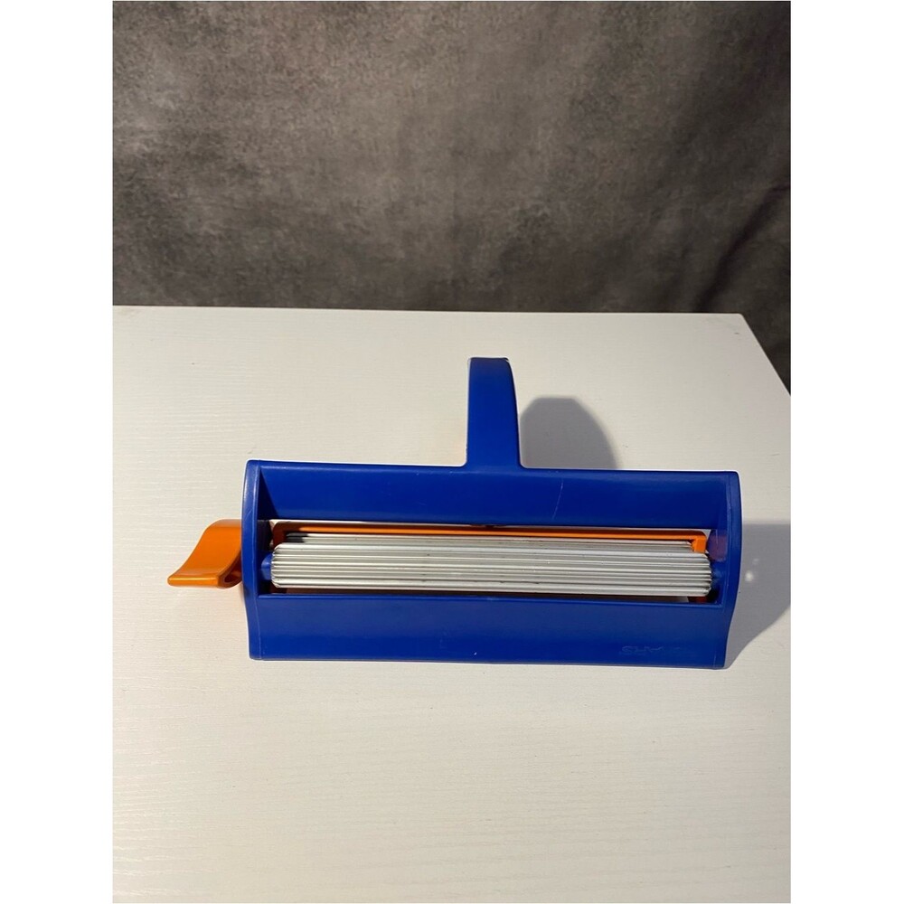 Fiskars Vintage Paper Crimper Tool Blue Orange Corrugated Scrapbooking Craft⁠